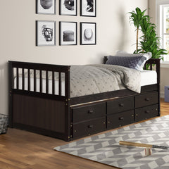 Claire Captain Daybed with Trundle and Storage Drawers - Pier 1