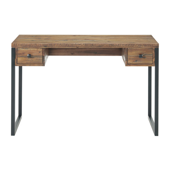 Claremont 48"W Rustic Wood and Metal Desk - Pier 1