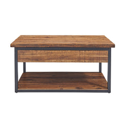 Claremont Rustic Wood Set with Coffee Table and End Table with Drawer - Pier 1