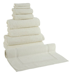 Classic Turkish Towels Genuine Cotton Soft Absorbent Arsenal 9 Piece Set Bundle Of 2 - Ivory - Pier 1