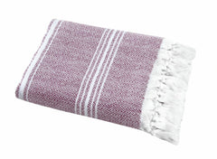 Classic Turkish Towels Peshtemal Bath Sheet White/Green - Pier 1