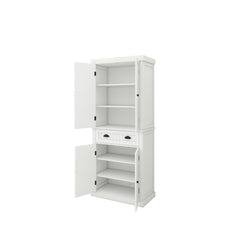 Contours Ordinary Slotted Cabinet with Four Doors and Drawer - Pier 1