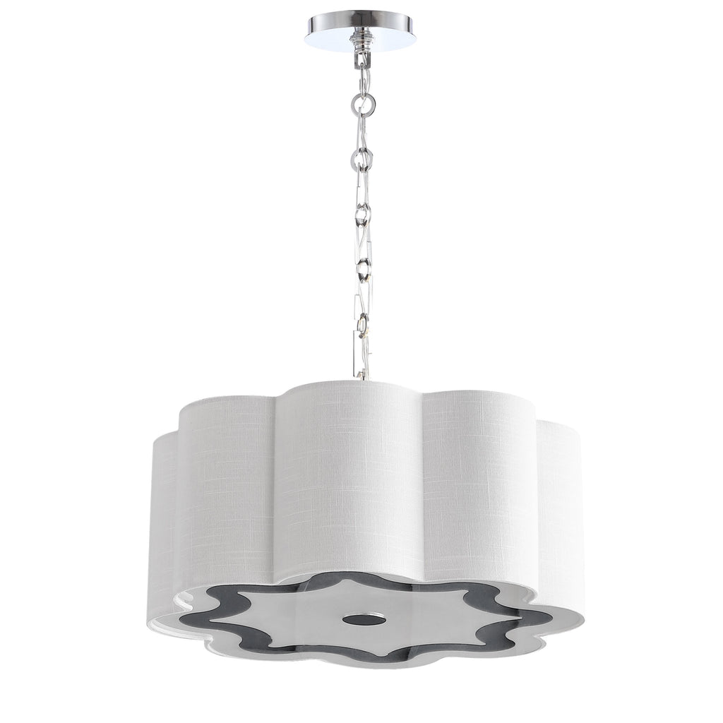 Coquille Light Adjustable Scalloped Shade Metal LED Pendant - Pier 1