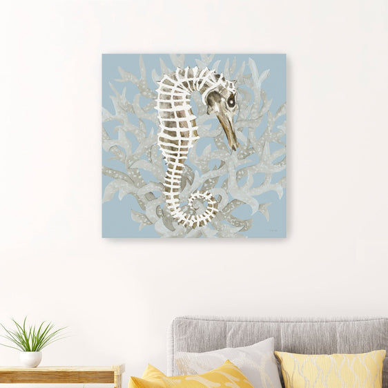 Coral Seahorse I Canvas Giclee - Pier 1