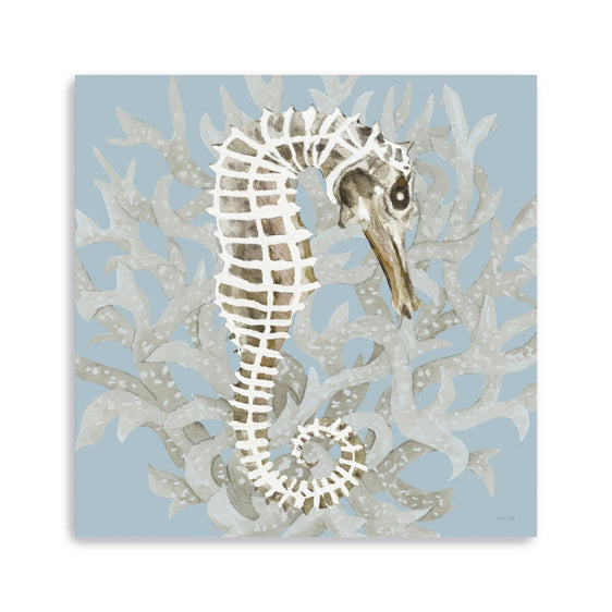 Coral-Seahorse-I-Canvas-Giclee-Wall-Art-Wall-Art