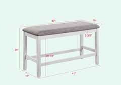 Counter Height Bench with Upholstered Seat - Pier 1
