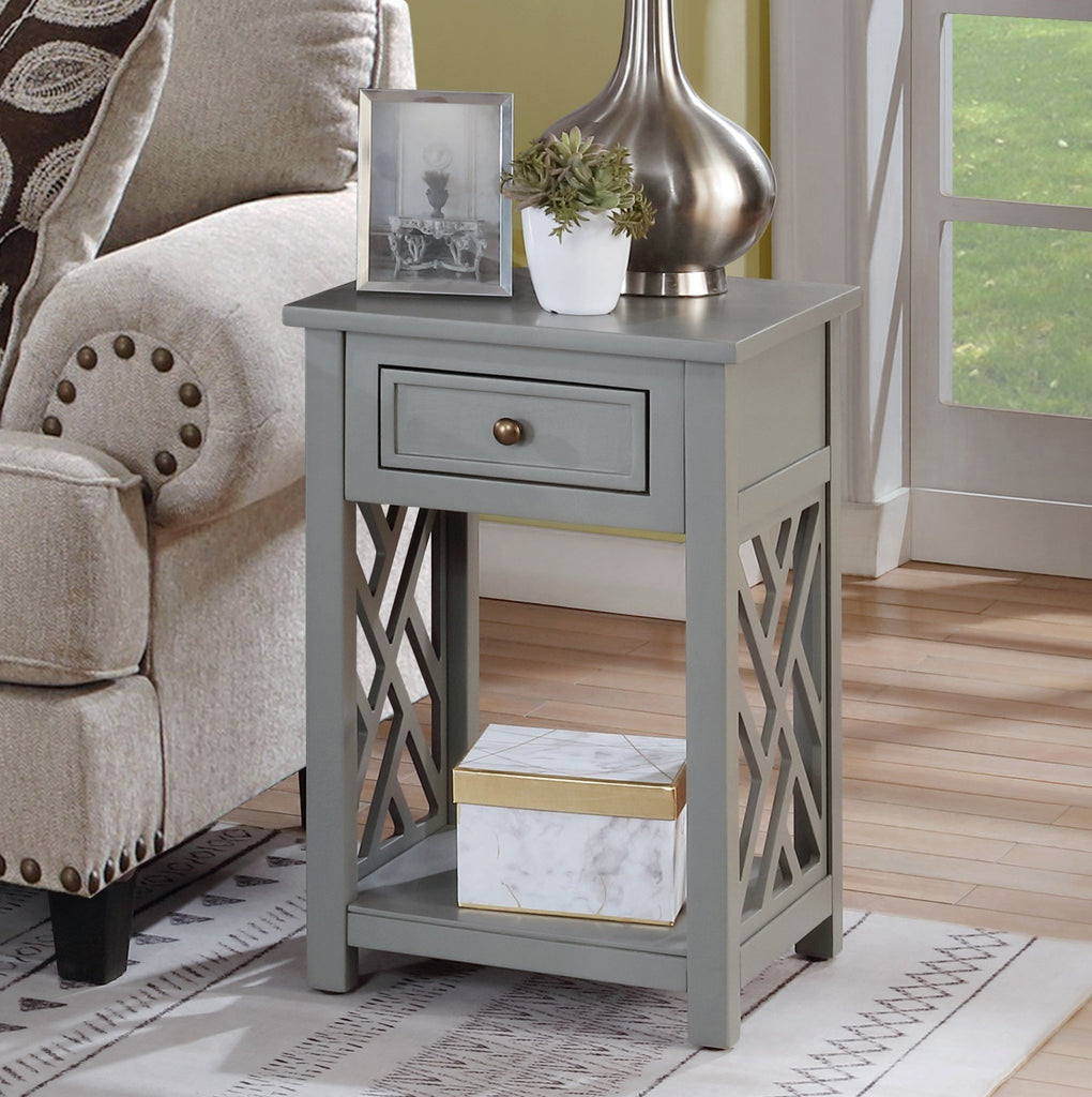 Coventry Wood End Table with Drawer and Shelf - Pier 1