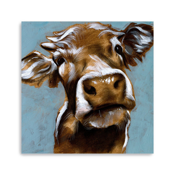Cow-Kisses-I-Canvas-Giclee-Wall-Art-Wall-Art