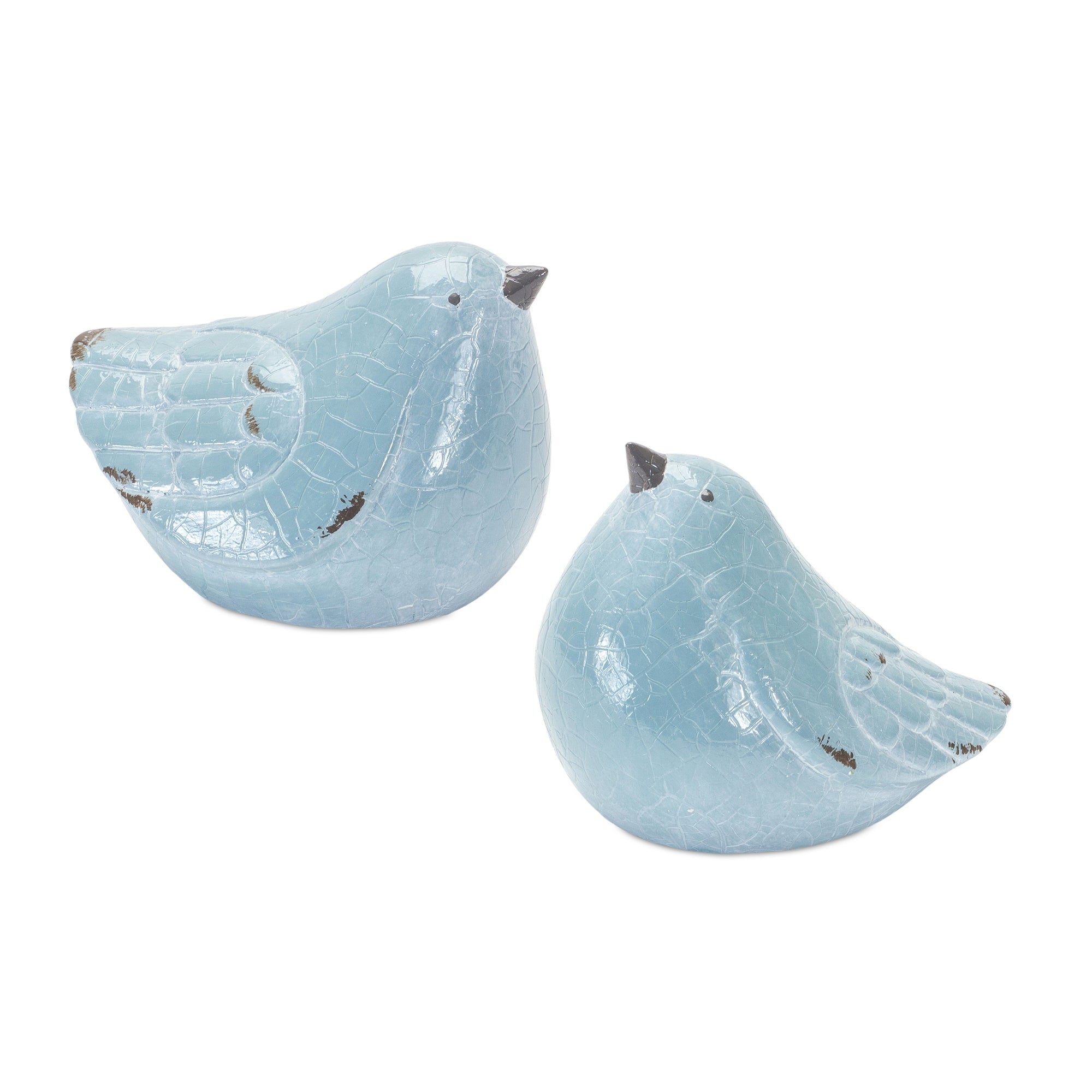 Cracked Terra Cotta Bird Figurine with Distressed Finish (Set of 4) - Pier 1