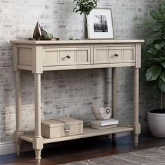Daisy Console Table, Traditional Design with Drawers and Shelf - Pier 1