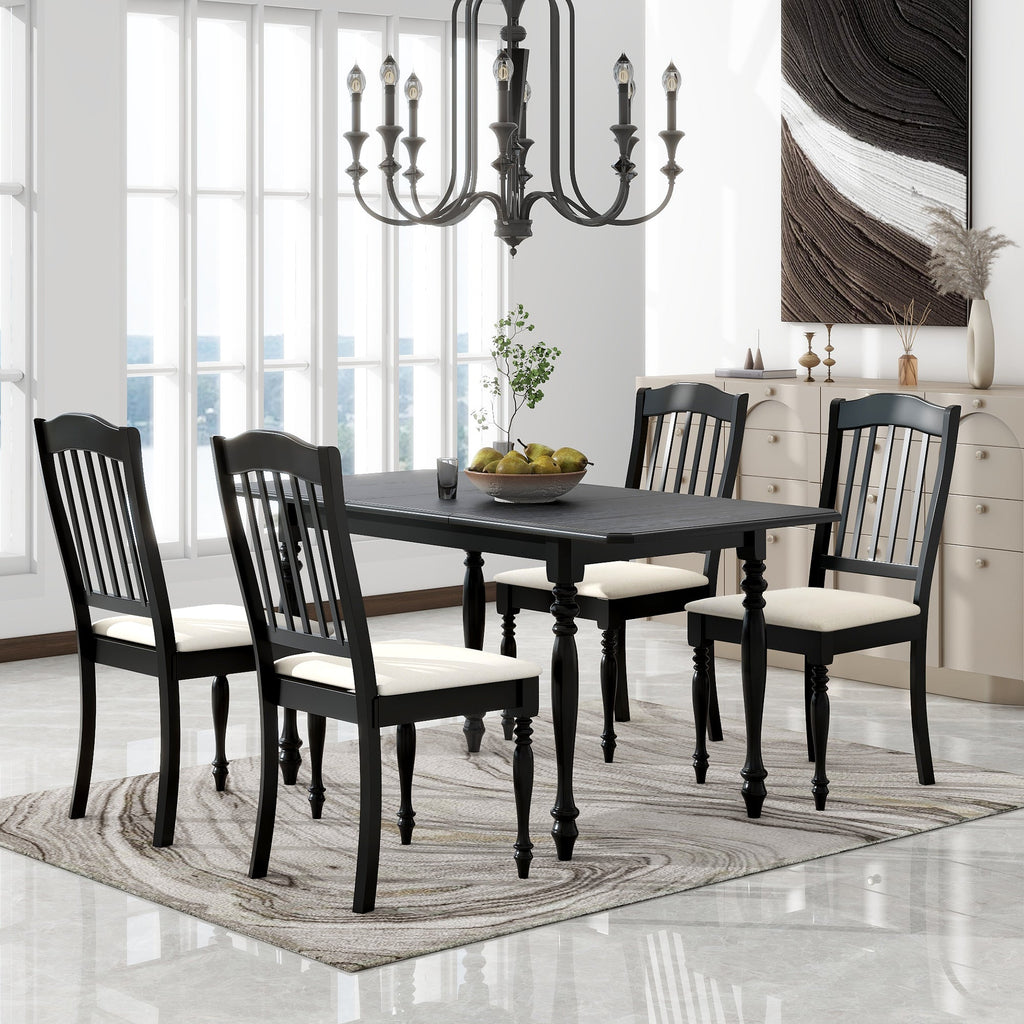 Dakota Mid Century 5 Piece Dining Table Set with 4 Chairs - Pier 1