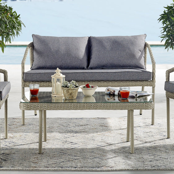 Dark-Gray-Windham-All-weather-Wicker-Two-seat-Outdoor-Light-Gray-Bench-with-Dark-Gray-Cushions-Outdoor-Seating