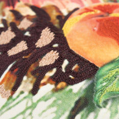 Digital Print And Embroidery Cotton Fruit And Pinecones Pillow Cover - Pier 1