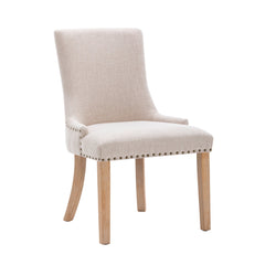 Dining Chair with Leisure Padded, Rubber Wood Legs and Nailed Trim, Set of 2 - Pier 1