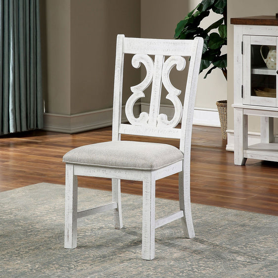 Dining-Chairs-with-Padded-Fabric-Seat-and-Decorative-Back-,-Set-of-2-Dining-Chairs