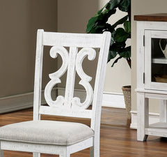 Dining Chairs with Padded Fabric Seat and Decorative Back , Set of 2 - Pier 1