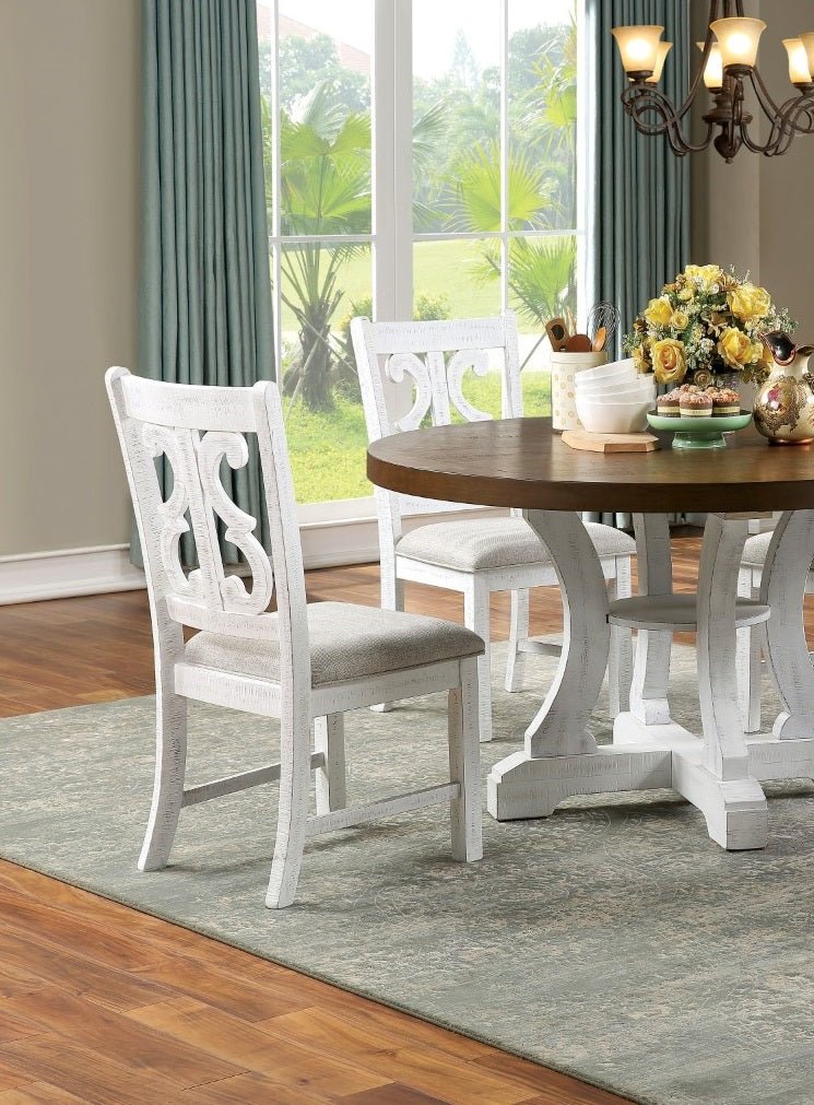 Dining Chairs with Padded Fabric Seat and Decorative Back , Set of 2 - Pier 1