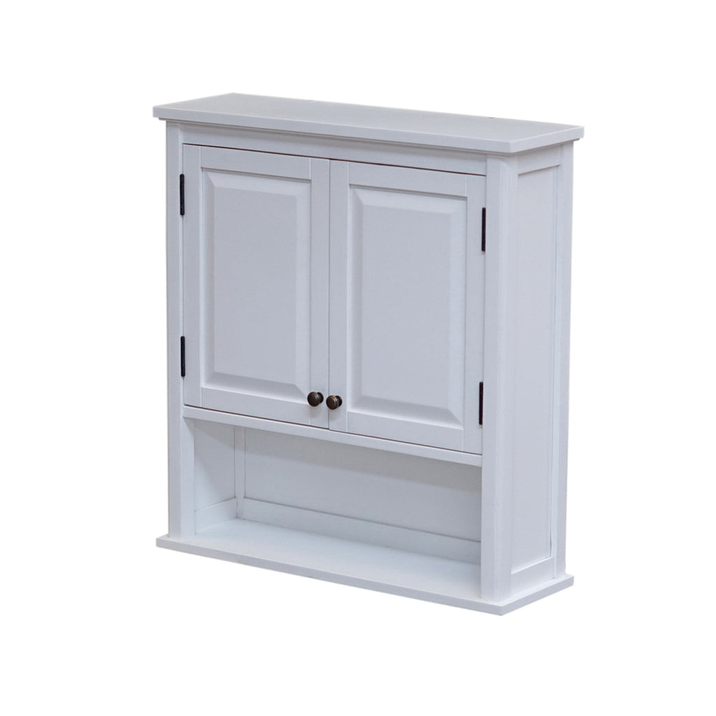 Dorset 27"W x 29"H Wall Mounted Bath Storage Cabinet with Two Doors and Open Shelf - Pier 1