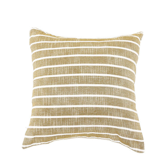Double Sided Striped Cushion (Green) 18"x18" - Pillows