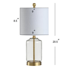 Duncan Glass/Metal LED Table Lamp - Pier 1