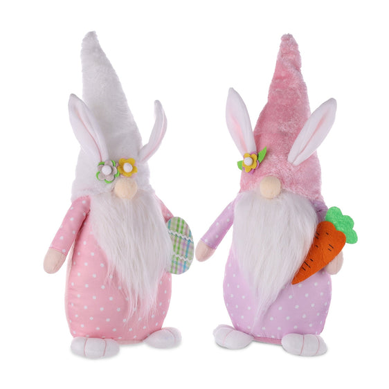 Easter-Bunny-Gnome-Shelf-Sitter,-Set-of-2-Decor