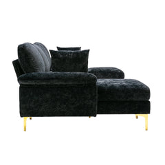 EcoChic Modular Sectional Sofa with Ottoman and Iron Feet, Reversible - Pier 1