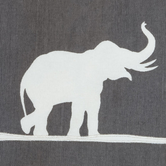 Elephants Printed Cotton Decorative Throw Pillow - Pier 1