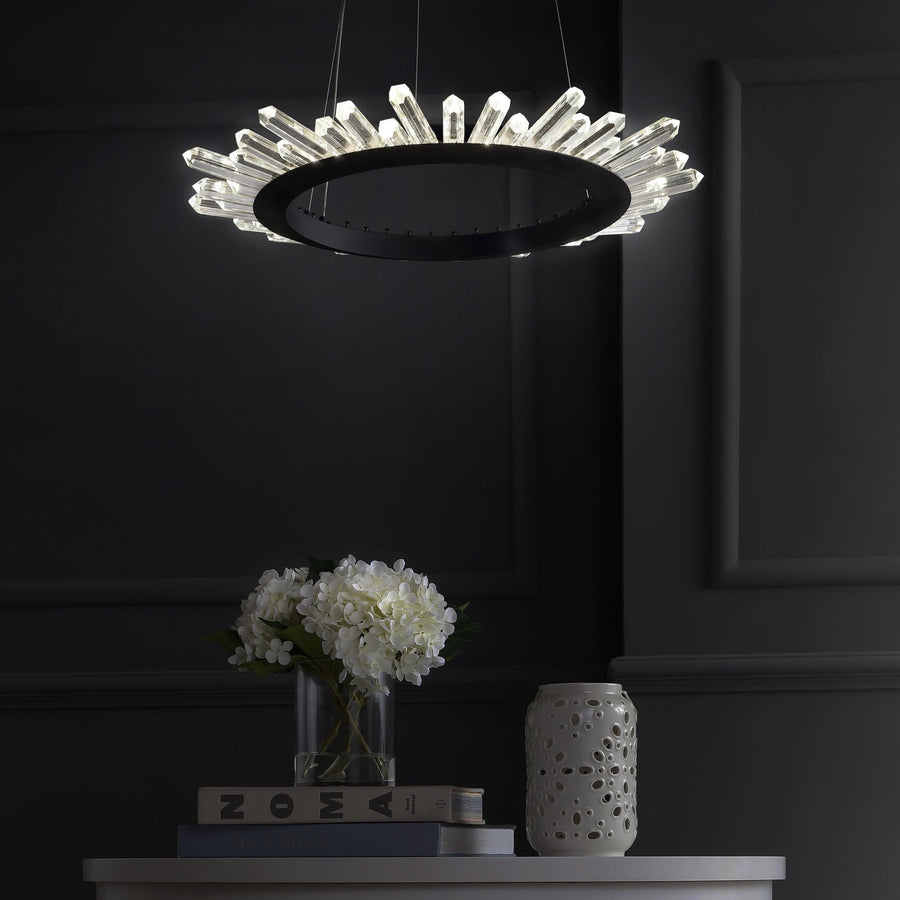 Plaza 22 Light 120V Pendant in Polished Stainless Steel with Clear Radiance Crystal main image 0
