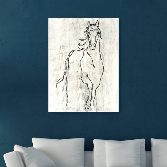 Embellished Horse Contour Canvas Giclee - Pier 1