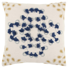 Embroidered Cotton Medallion Pillow Cover - Pier 1