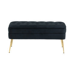 Epic Upholstered Tufted Storage Bench with Safety Hinge - Pier 1