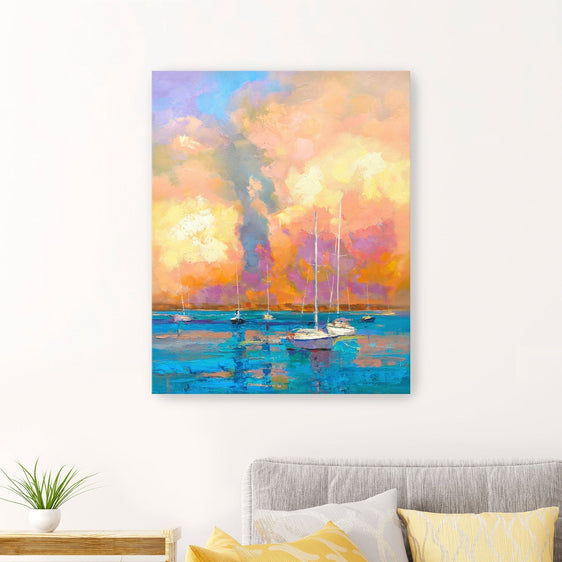 Evening On The Bay Canvas Giclee - Pier 1