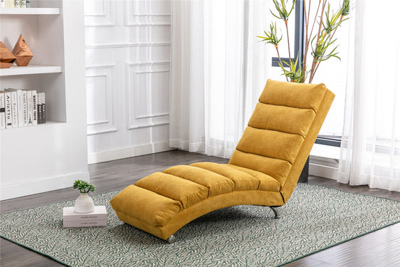 Exotic Modern Linen Chaise Lounge for Office or Living Room - Pier 1
