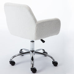 Faux Fur Swivel Chair Height Adjustable - Pier 1