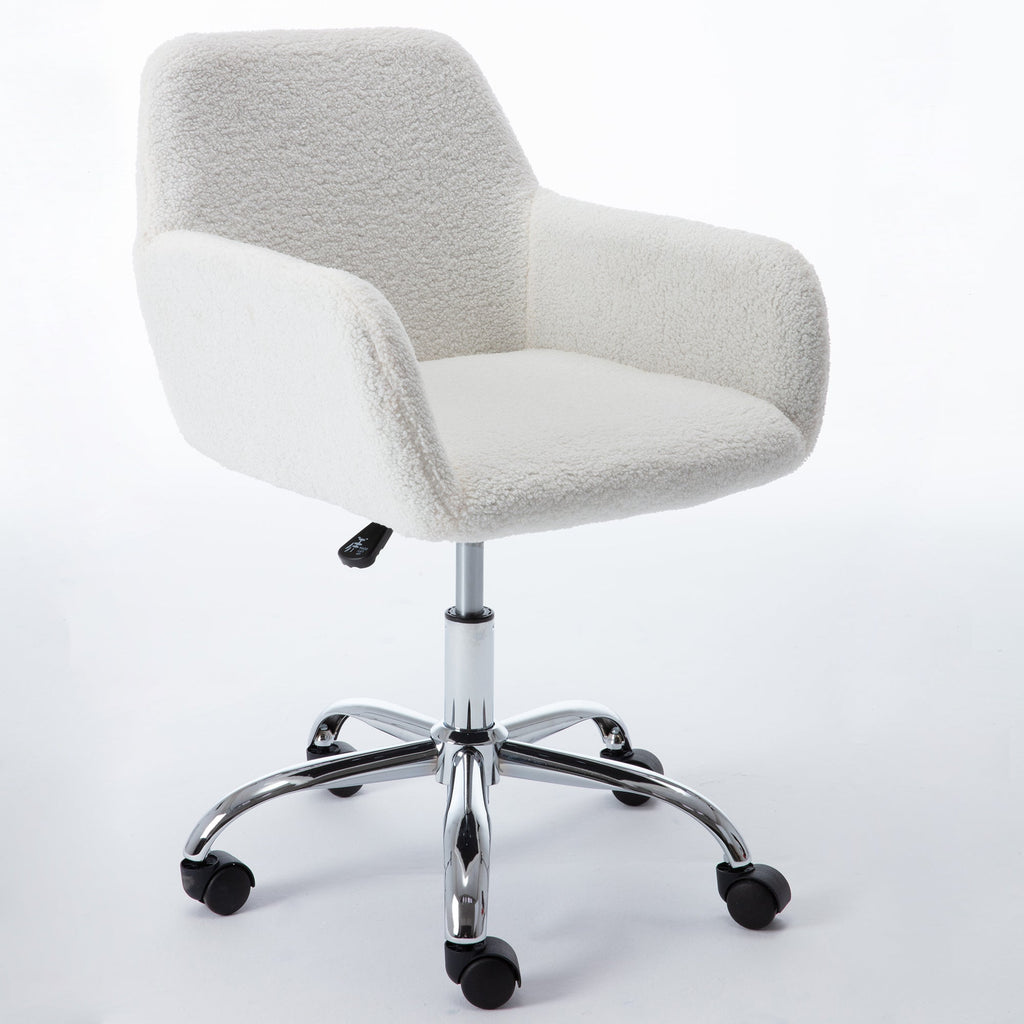 Faux Fur Swivel Chair Height Adjustable - Pier 1