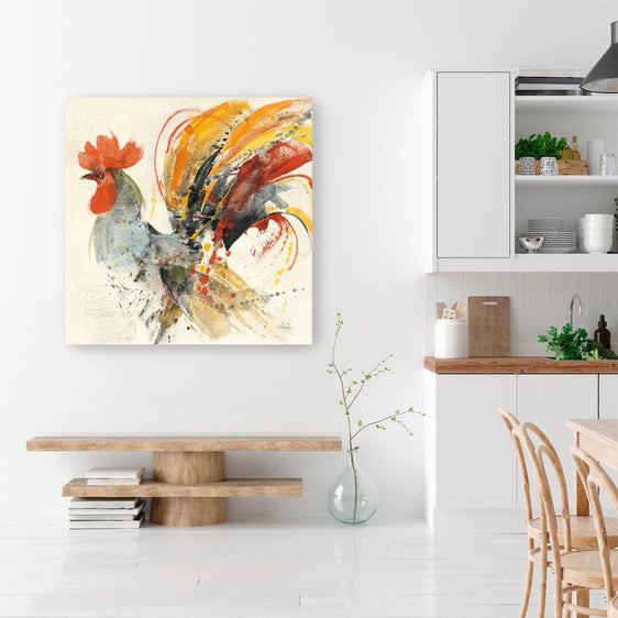 Festive Rooster II Canvas Giclee - Pier 1
