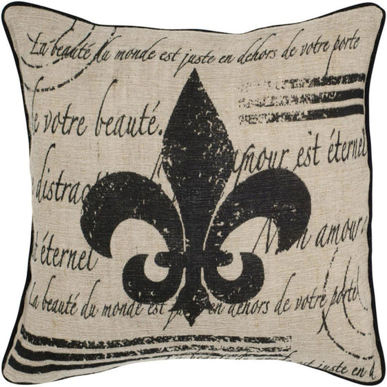 Fleur-De-Lis-With-Script-Printed-Decorative-Throw-Pillow-Decorative-Pillows