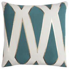 Foil Print Cotton Geometric Decorative Throw Pillow - Pier 1