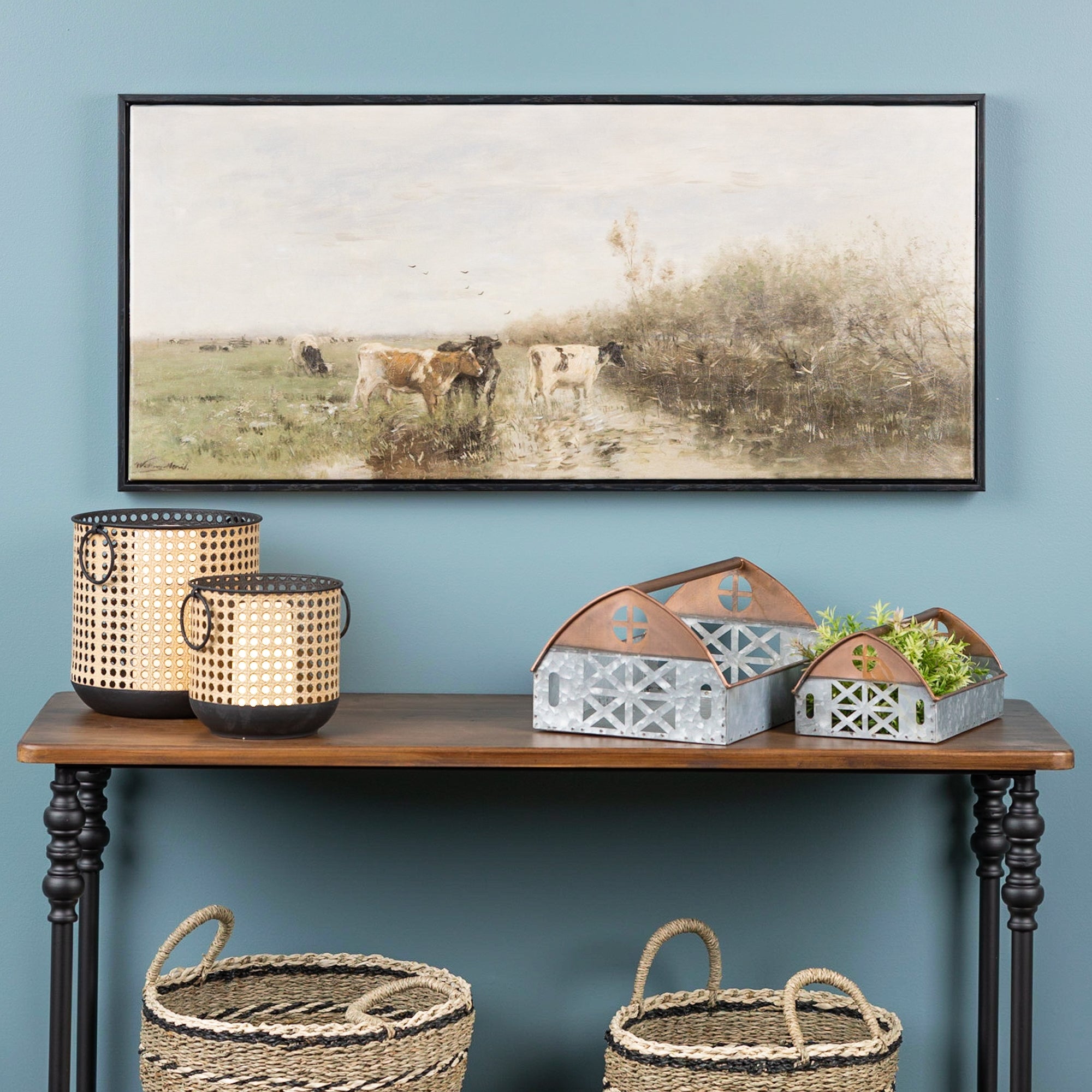 Framed Farm Canvas Wall Art 37.25" - Pier 1