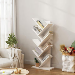 Free Standing Retro Wood 8 Shelves Bookcase - Pier 1