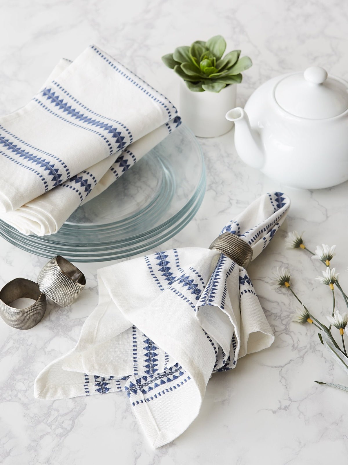 Pier 1 Zig Dobby Stripe Napkins - Thumbnail 2