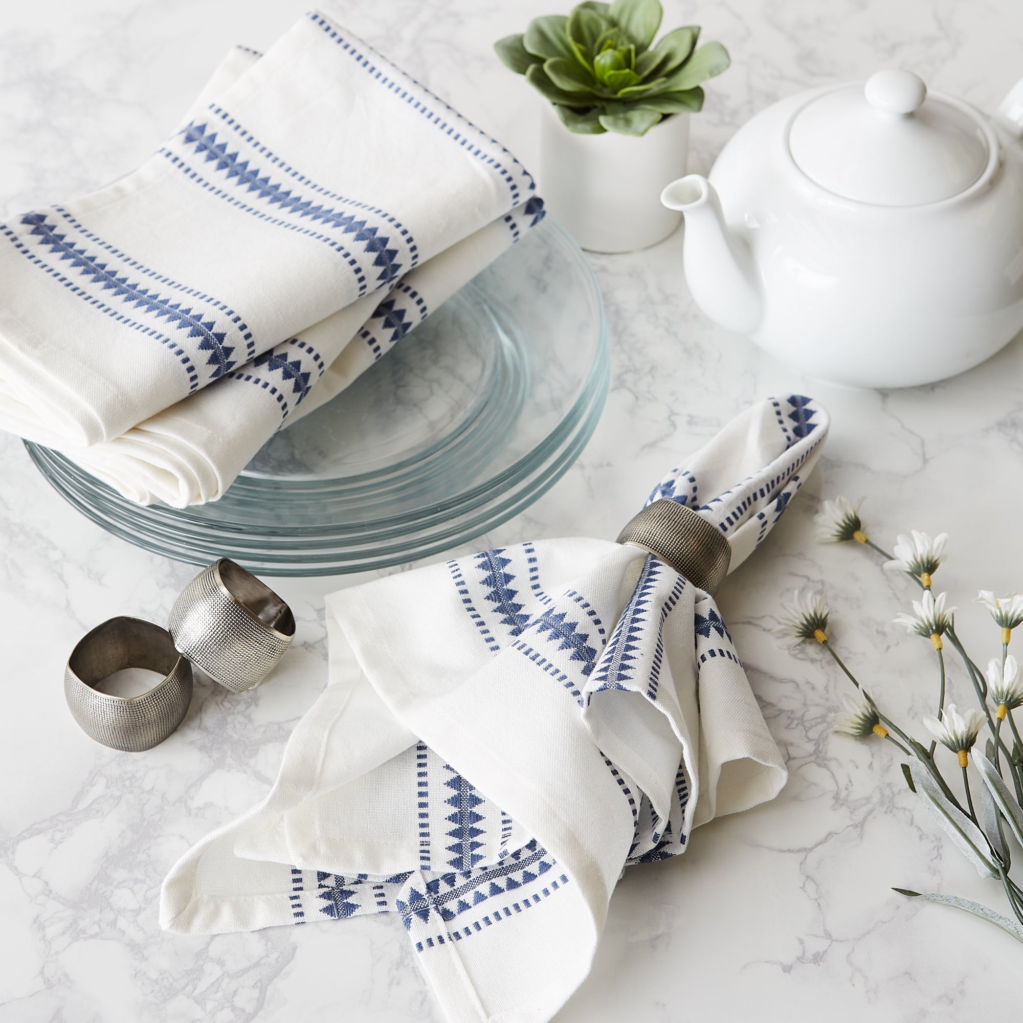 Pier 1 Zig Dobby Stripe Napkins - Thumbnail 3