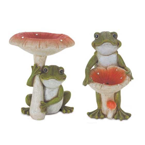 Garden Frog with Mushroom (Set of 2) - Pier 1