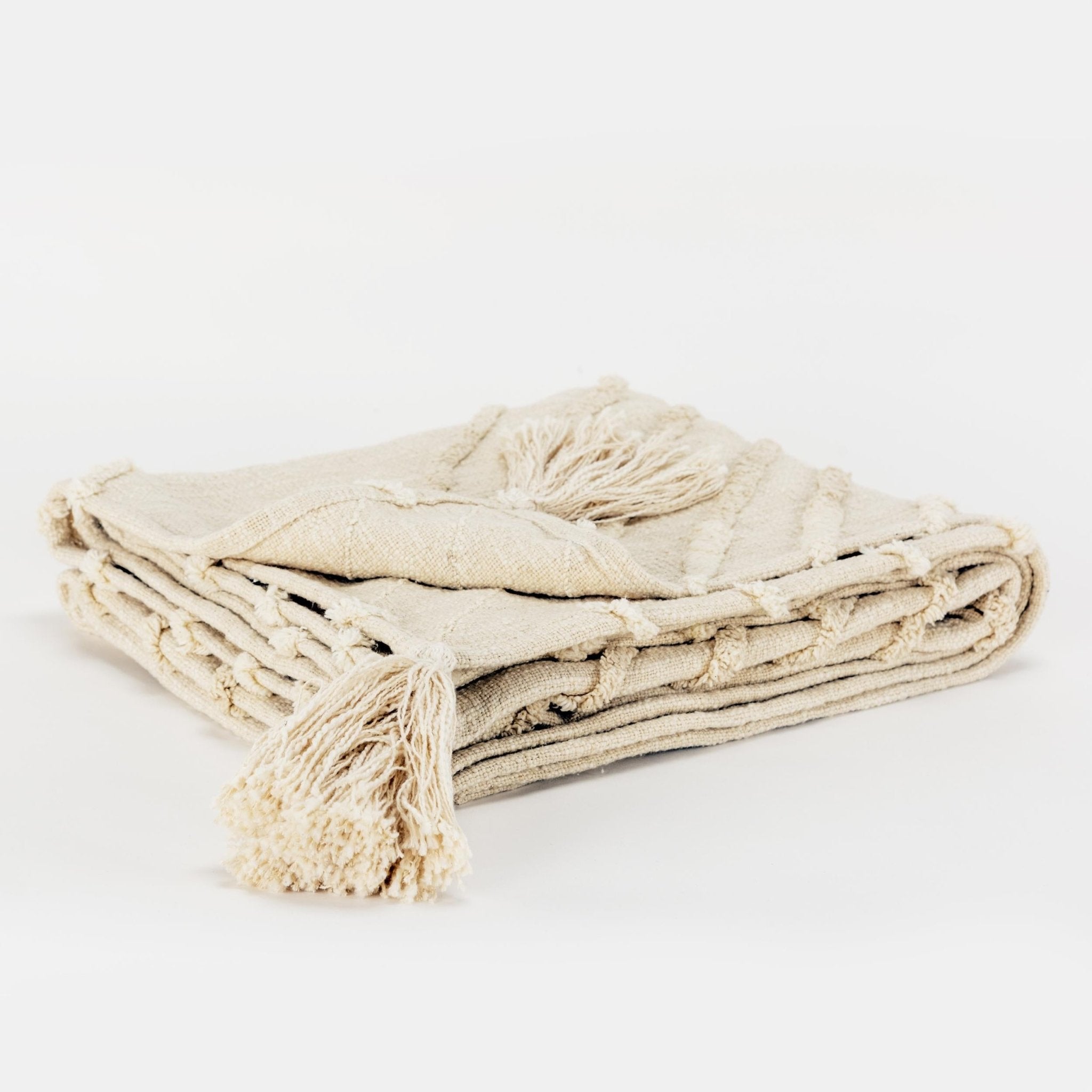 Geometric 100% Woven Textured Cotton Throw - Pier 1
