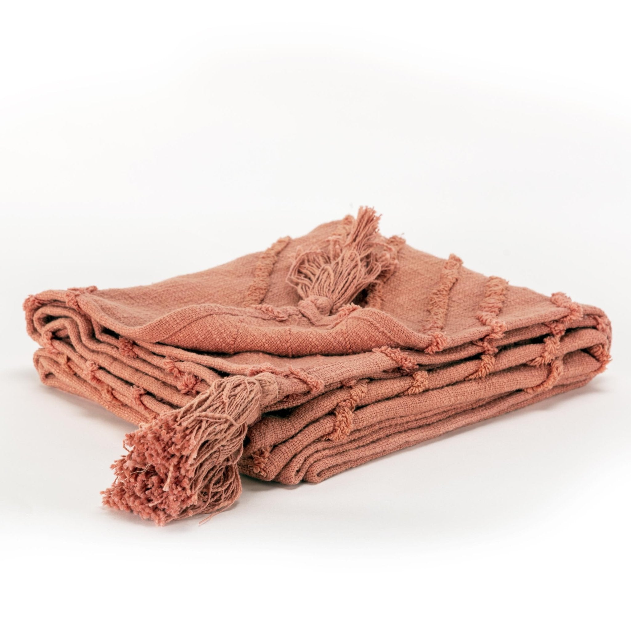 Geometric 100% Woven Textured Cotton Throw - Pier 1