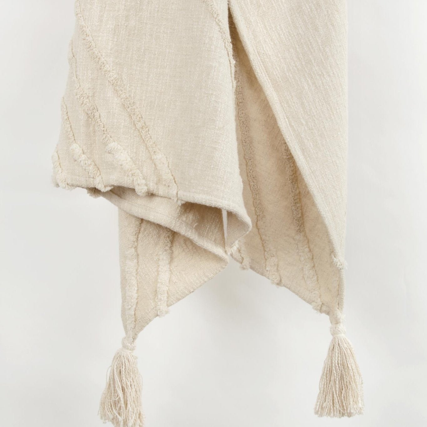Geometric 100% Woven Textured Cotton Throw - Pier 1