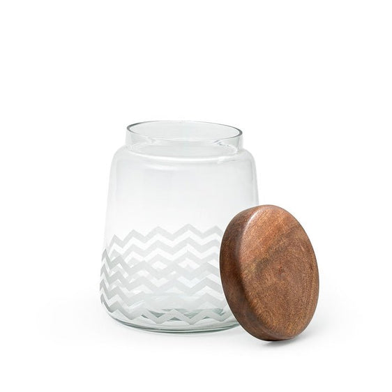 Glass Cookie Jar with Wooden Lid - Pier 1