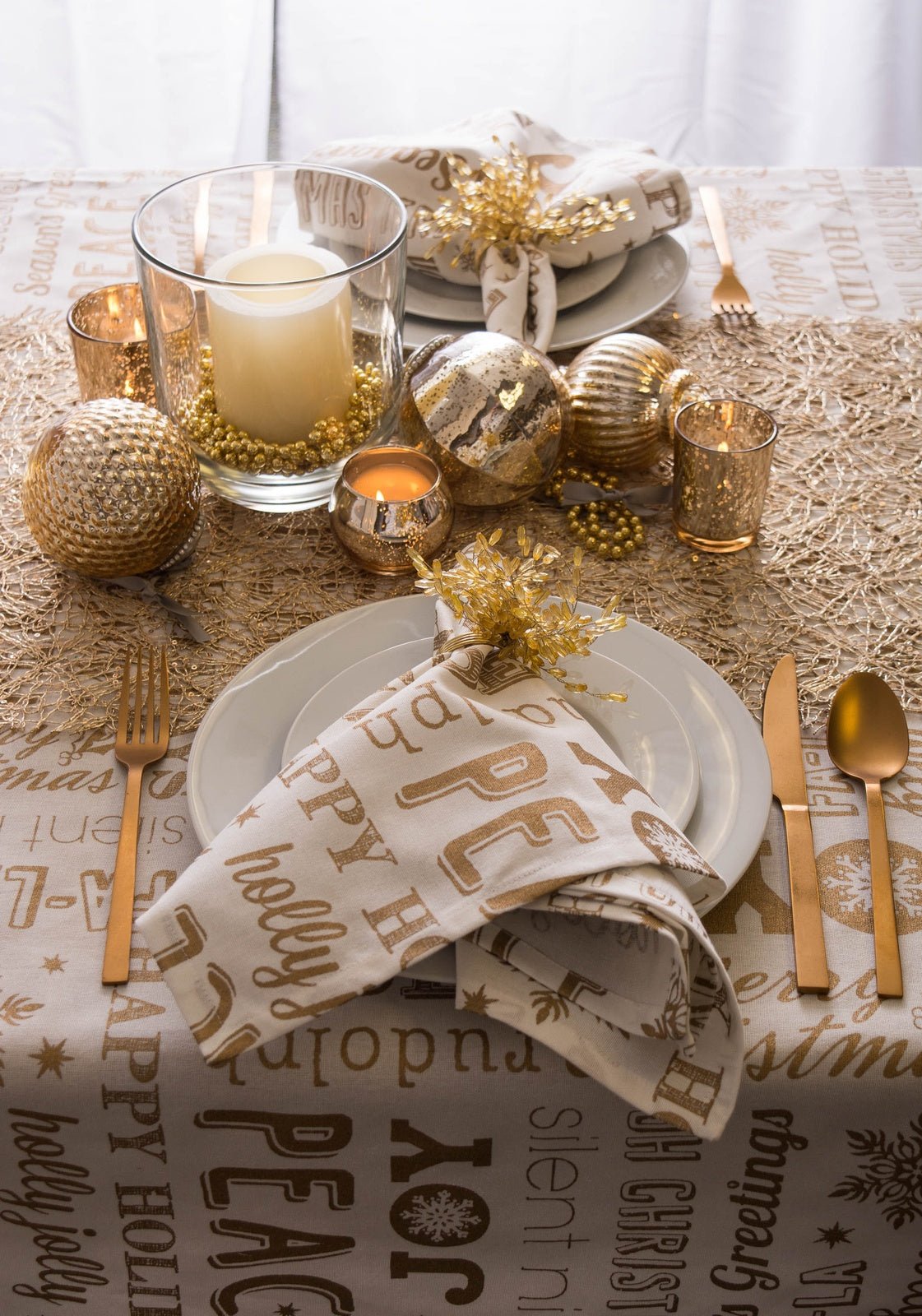 Gold Sequin Mesh Table Runner Roll 16in x 10ft - Pier 1