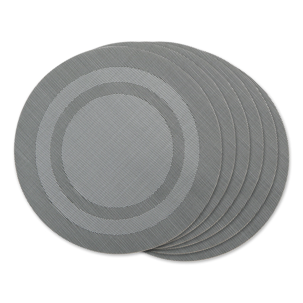 Gray Round Double-frame Placemats, Set of 6 - Pier 1