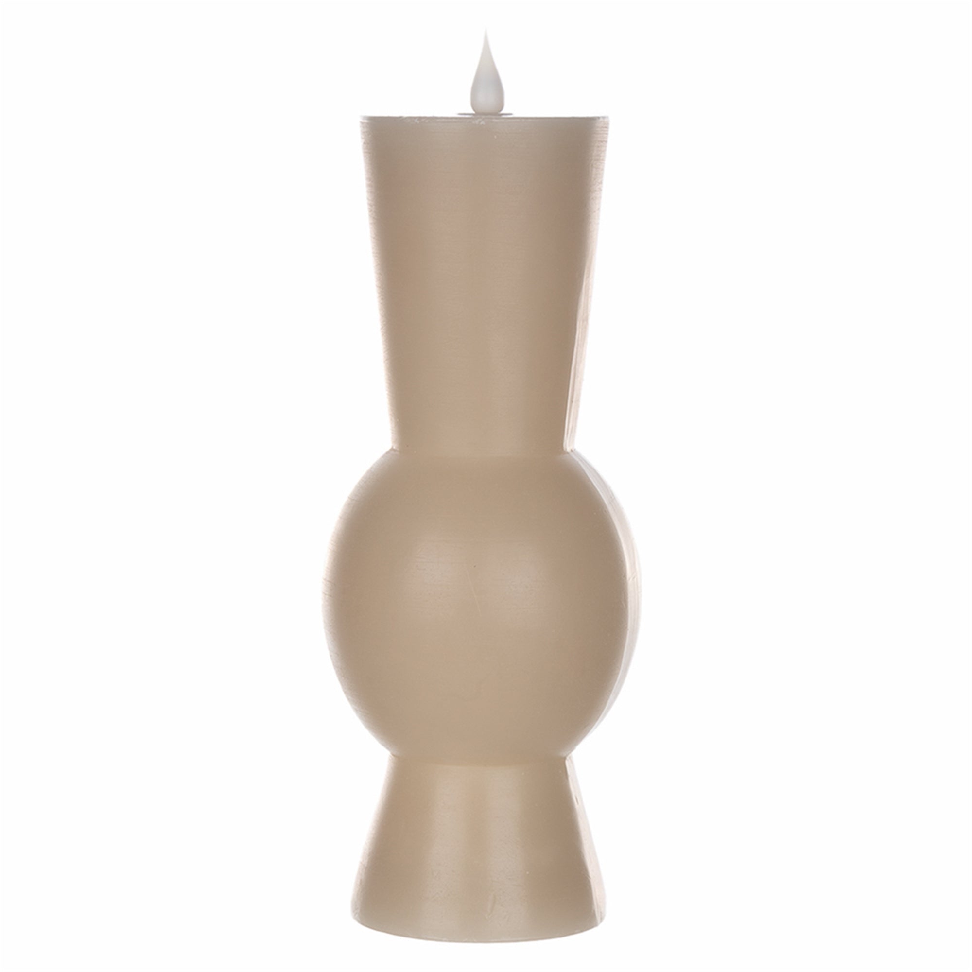 Grey Simplux Designer LED Candle with remote (Set of 2) 3.5" x 9.25"H - Pier 1